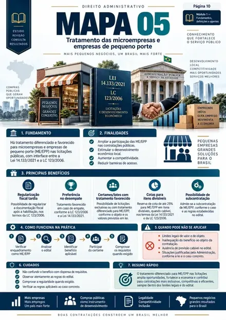 Amostra do mapa visual: Microempresas e EPP